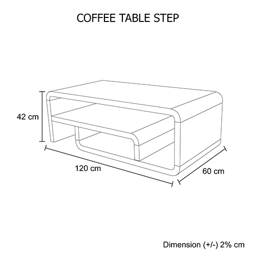Coffee Table-Step-Black