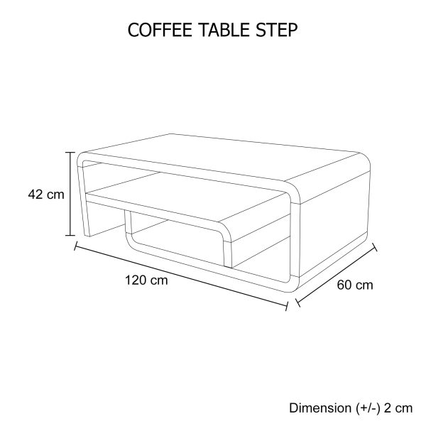 Coffee Table-Step-Black