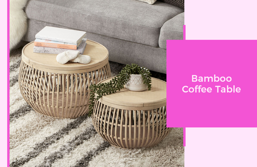 Bamboo-style coffee tables