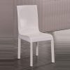 2x Steel Frame Leatherette Medium High Back rest Dining Chairs with Wooden legs – White
