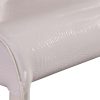 2x Steel Frame Leatherette Medium High Back rest Dining Chairs with Wooden legs – White