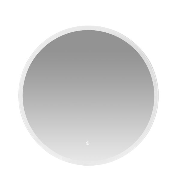 LED Wall Mirror Round Anti-fog Bathroom Mirrors Makeup Light Decor – 70 cm