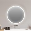 LED Wall Mirror Round Anti-fog Bathroom Mirrors Makeup Light Decor – 80 cm