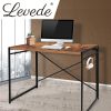 Office Desk Computer Work Study Gaming Foldable Home Student Table Metal Stable – Oak