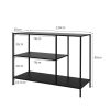 3-Tier Console Table Office Furniture Desk Hallway Side Entry Hall Display Shelf