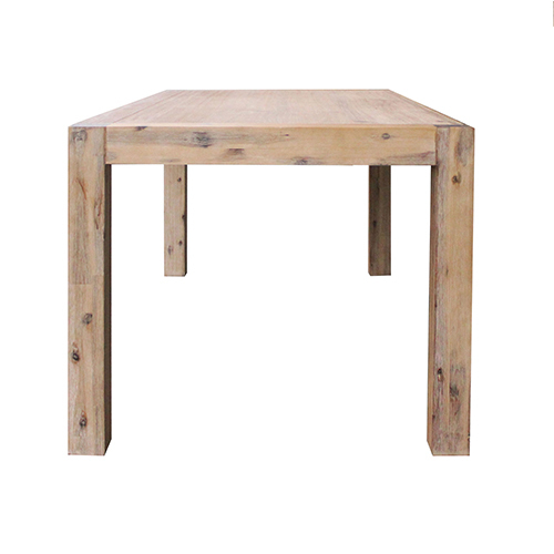 Dining Table Solid Acacia Wooden Base in Oak Colour – 210 x 100 x 76 cm