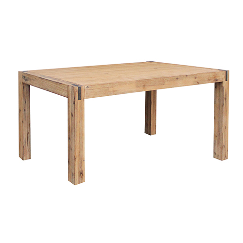 Dining Table Solid Acacia Wooden Base in Oak Colour – 210 x 100 x 76 cm