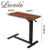 Standing Desk Height Adjustable Sit Stand Office Computer Table Foldable – Light Brown