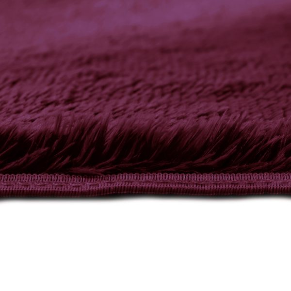 Floor Mat Rugs Shaggy Rug Area Carpet Large Soft Mats – 120 x 160 cm, Burgundy