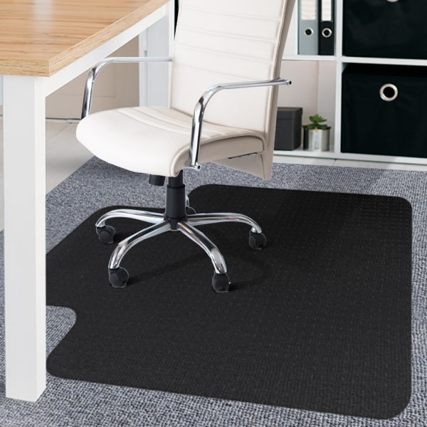 Chair Mat Carpet Hard Floor Protectors PVC Home Office Room Computer Work Mats – Black