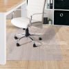 Chair Mat Carpet Hard Floor Protectors PVC Home Office Room Computer Work Mats No Pin – White