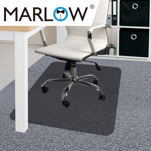 Chair Mat Office Carpet Floor Protectors Home Room Computer Work 120X90 – Black