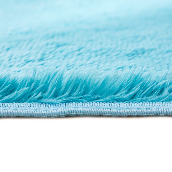 Floor Mat Rugs Shaggy Rug Area Carpet Large Soft Mats – 80 x 120 cm, Blue