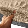 Floor Mat Rugs Shaggy Rug Area Carpet Large Soft Mats – 80 x 120 cm, Tan