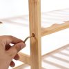 Bamboo Shoe Rack Storage Wooden Organizer Shelf Stand – 70 cm, 4 Tiers