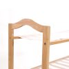 Bamboo Shoe Rack Storage Wooden Organizer Shelf Stand – 80 cm, 6 Tiers