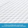 Mattress Protector Topper Polyester Cool Fitted Cover Waterproof – DOUBLE