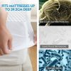 Mattress Protector Topper Polyester Cool Fitted Cover Waterproof – KING