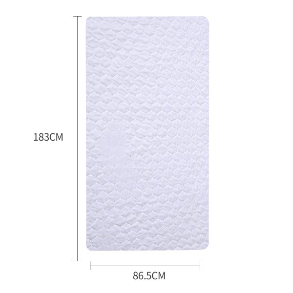 2x Bed Pad Waterproof Bed Protector Absorbent Incontinence Underpad Washable – 183 x 86.5 cm
