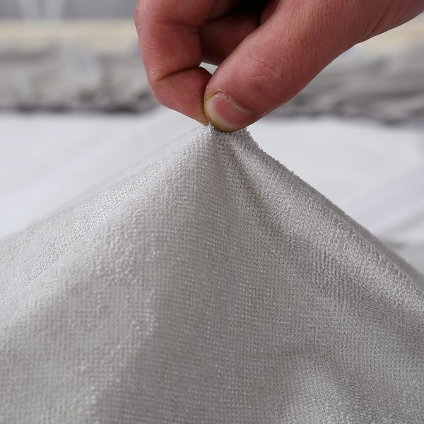 Mattress Protector Fitted Sheet Cover Waterproof Cotton Fibre – SINGLE
