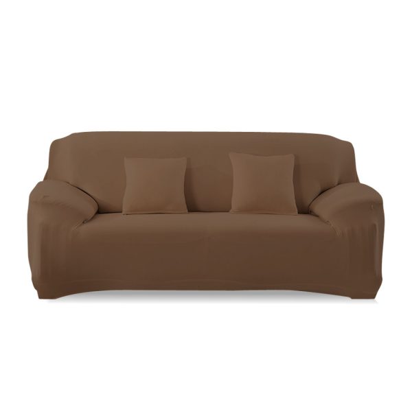 Easy Fit Stretch Couch Sofa Slipcovers Protectors Covers – Taupe, 2 Seater