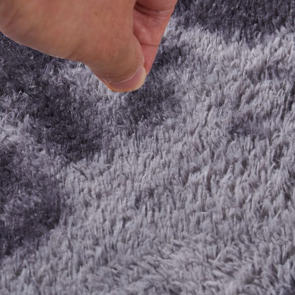 Floor Rug Shaggy Rugs Soft Large Carpet Area Tie-dyed Midnight City – 120 x 160 cm