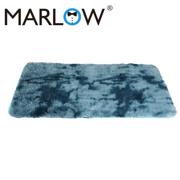 Floor Rug Shaggy Rugs Soft Large Carpet Area Tie-dyed – 200 x 230 cm, Blue