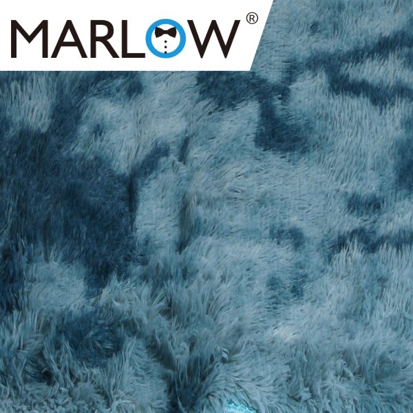 Floor Rug Shaggy Rugs Soft Large Carpet Area Tie-dyed – 200 x 230 cm, Blue