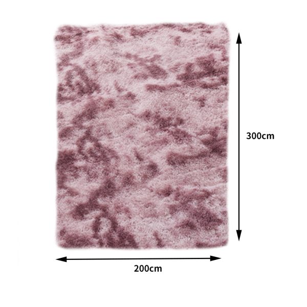 Floor Rug Shaggy Rugs Soft Large Carpet Area Tie-dyed Noon TO Dust – 200 x 300 cm
