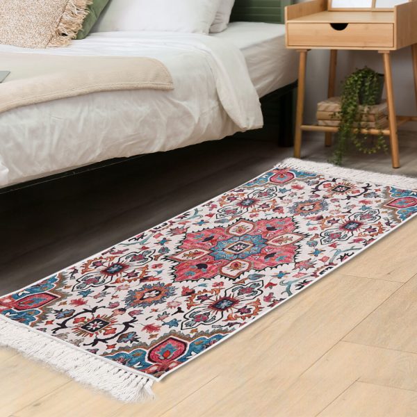 Boho Area Rug Living Room Bedroom Large Floor Carpet Indoor Rectangle – 60 x 130 cm