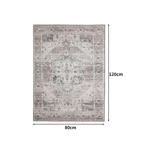Floor Rug Non Slip Large Area Carpet Rugs Mat Bedroom Living Room Soft – 80 x 120 cm