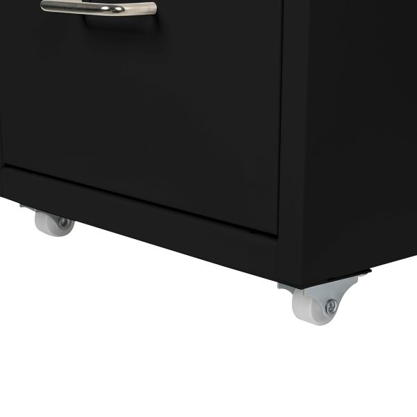 Metal Cabinet Storage Cabinets Folders Steel Study Office Organiser 3 Drawers – Black