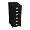 6 Tiers Steel Orgainer Metal File Cabinet With Drawers Office Furniture – Black