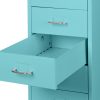 6 Tiers Steel Orgainer Metal File Cabinet With Drawers Office Furniture – Blue