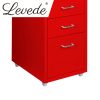 5 Drawers Portable Cabinet Rack Storage Steel Stackable Organiser Stand – Red