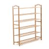 Bamboo Shoe Rack Storage Wooden Organizer Shelf Stand – 90 cm, 6 Tiers