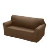 Easy Fit Stretch Couch Sofa Slipcovers Protectors Covers – Taupe, 2 Seater