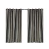 2X Blockout Curtains Blackout Curtain Bedroom Window Eyelet – 180 x 213 cm, Black