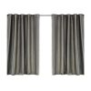2X Blockout Curtains Blackout Curtain Bedroom Window Eyelet – 140 x 244 cm, Grey