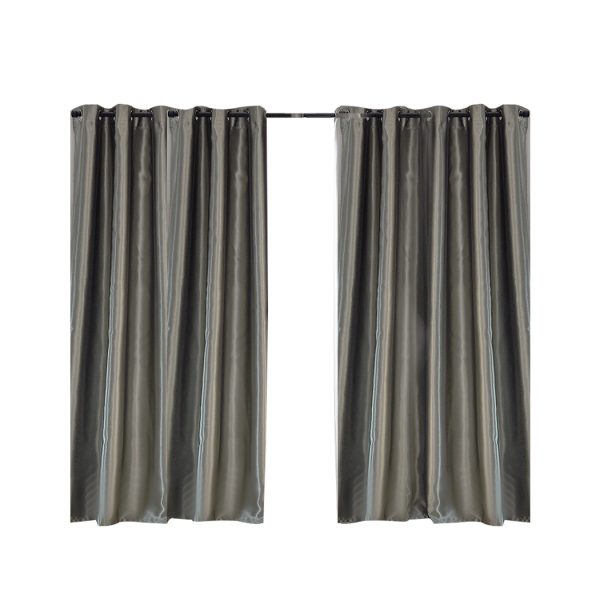 2X Blockout Curtains Blackout Curtain Bedroom Window Eyelet – 300 x 230 cm, Taupe