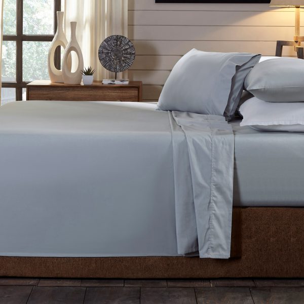 Royal Comfort – 250TC 100% Organic Cotton 4 Piece Sheet Set – DOUBLE, White