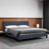Dublin Luxury Bed with Headboard (Model 2) – KING SINGLE, Grey