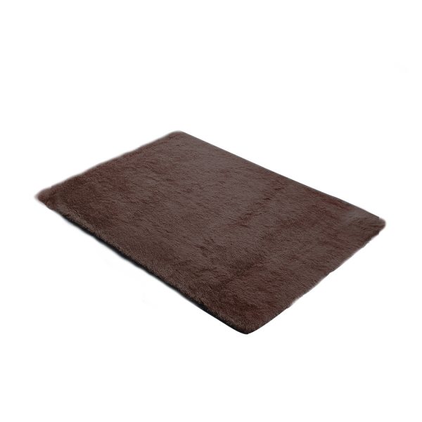 Floor Mat Rugs Shaggy Rug Area Carpet Large Soft Mats – 80 x 120 cm, Tan