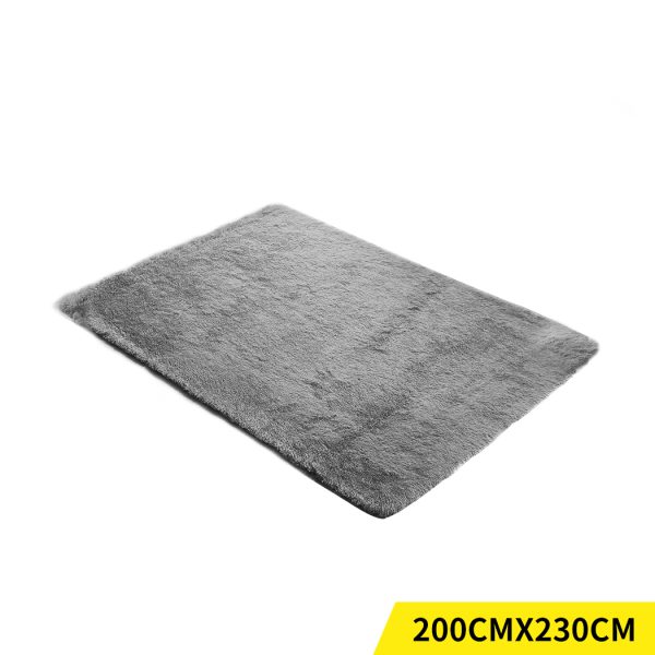Floor Mat Rugs Shaggy Rug Area Carpet Large Soft Mats – 80 x 120 cm, White