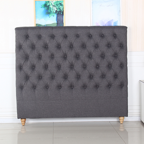 Bed Head French Provincial Headboard Upholsterd Fabric – QUEEN, Beige