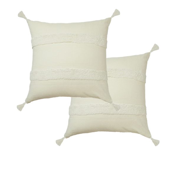 Accessorize Pair of Indra Cotton Tassel European Pillowcases