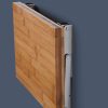 2Pcs Folding Table Bracket Stainless Steel Triangle 150KG Wall Shelf Bench – 200 mm