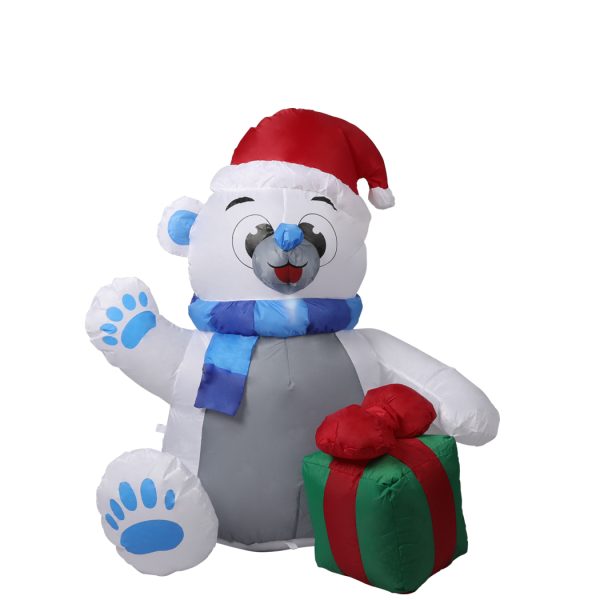 Inflatable Christmas Decor LED Lights Xmas Party – Polar bear