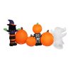 Halloween Inflatables LED Lights Blow Up Scary Pumpkin Outdoor Yard Decor