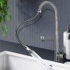 Kitchen Faucet Extender Tap Pull Out  Mixer Taps Sink Basin Vanity Swivel WELS – Silver